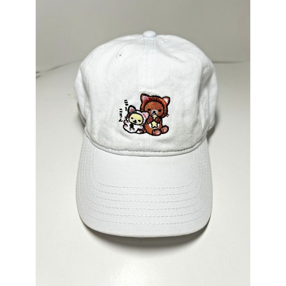 Rilakkuma San-X Co Hat Embroidered White Snapback Adjustable Cap 2018 - Picture 10 of 12